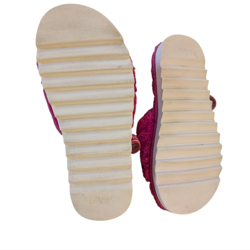 Koolaburra UGG Girl Fuzz'n Faux Fur Slipper Sandal size‎ 2